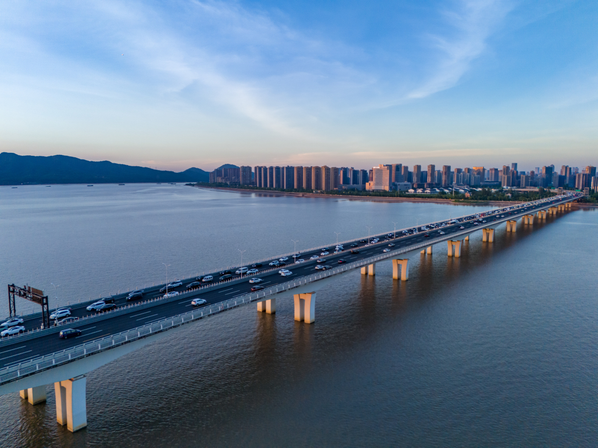 杭州钱塘江大桥 壮观的跨江大桥