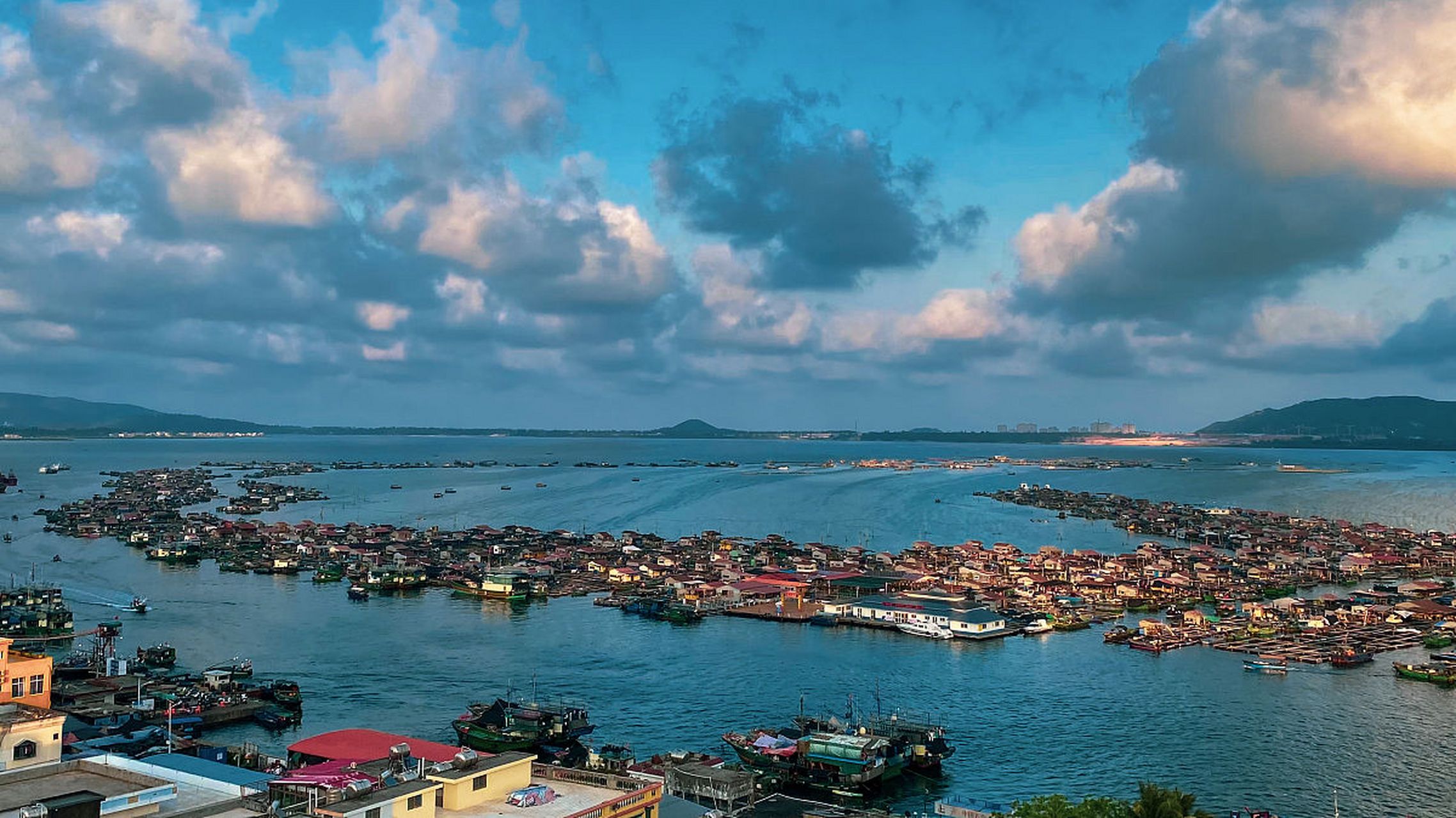 海南陵水疍家渔排拆除图片
