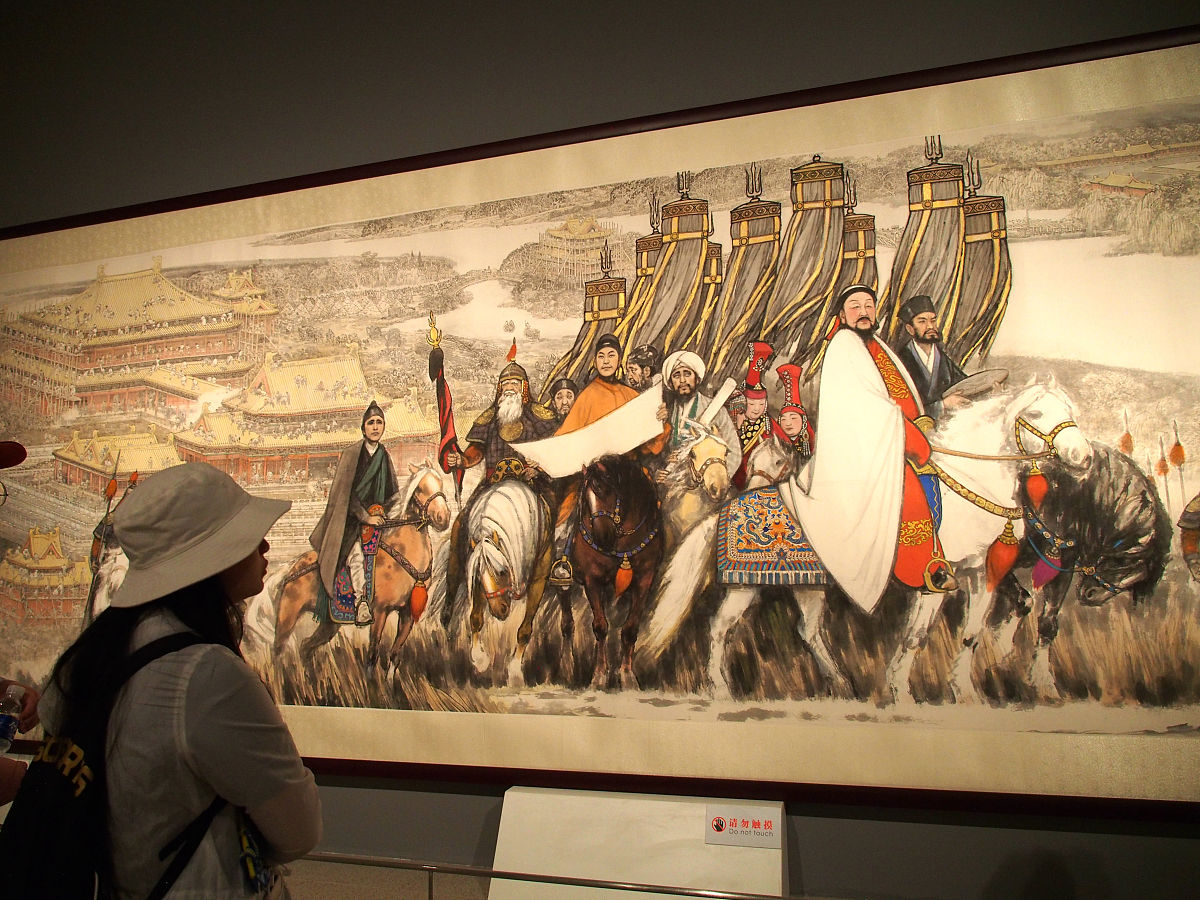 第一位是蒙古帝国的成吉思汗,他的铁骑如风
