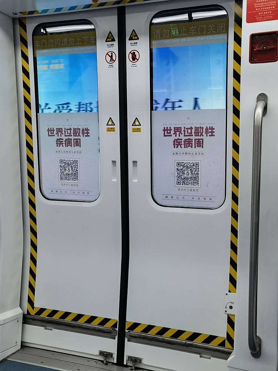 这项业务工作包括为地铁门进行喷涂,喷绘和图案设计等服务.