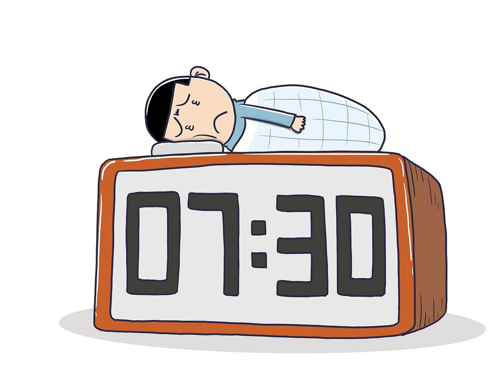 晚上睡不着,早上起不来[嫌弃]