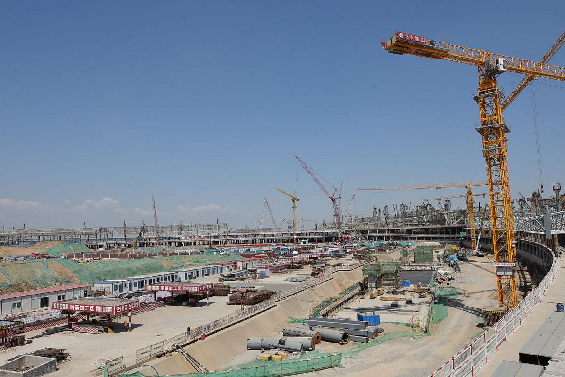 蚌埠民用机场航站楼及其配套设施工程集中开工,有航站楼,航管楼及塔台