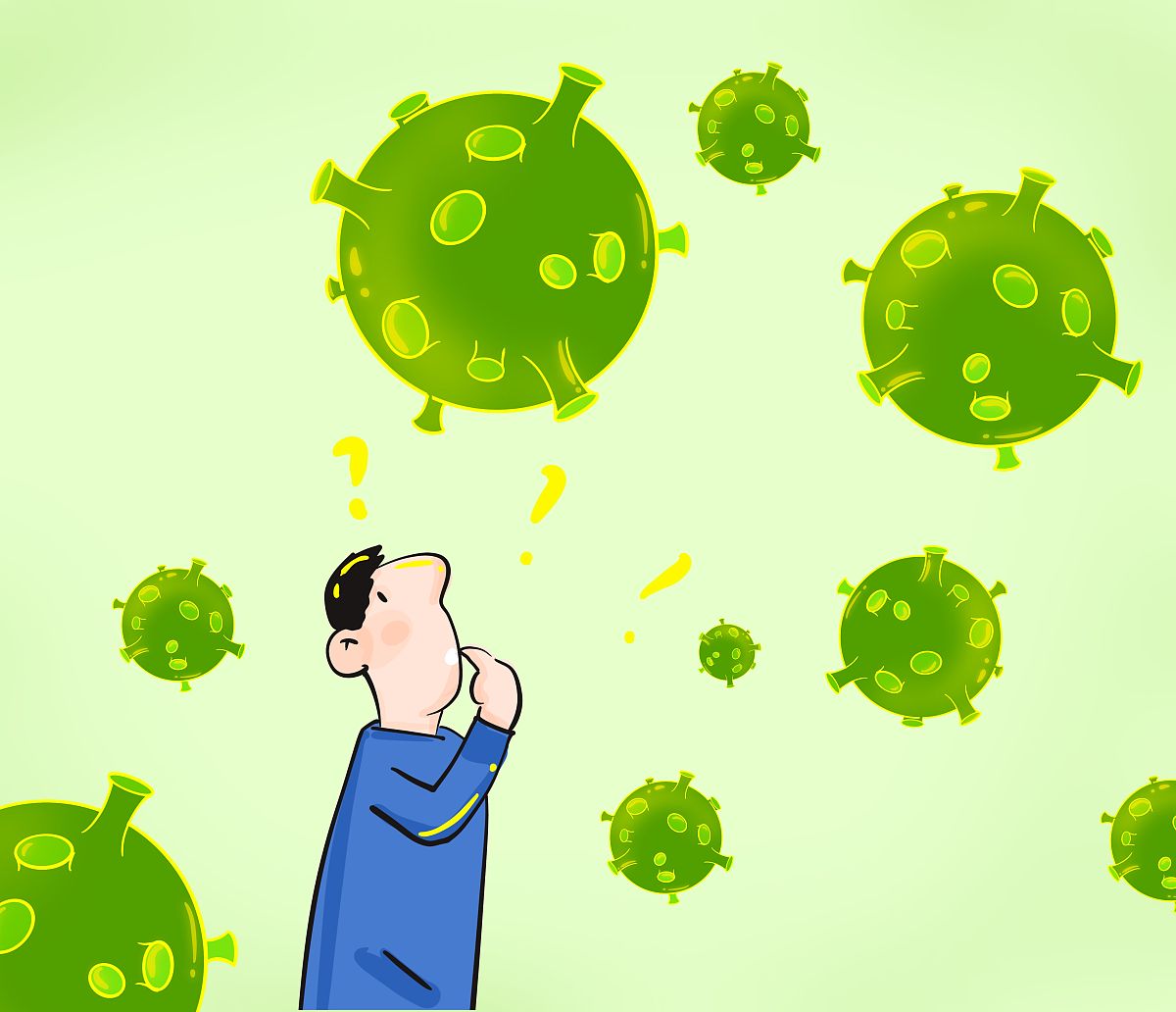 新冠病毒动画图片