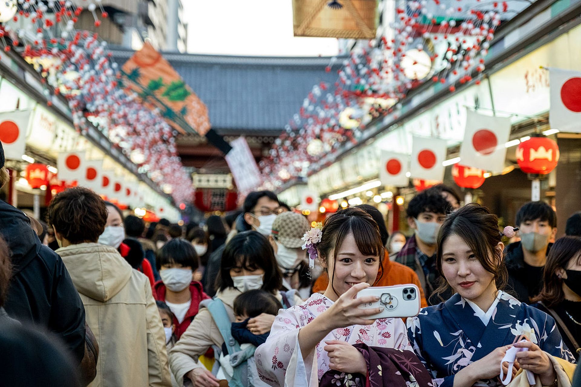 日本新年庙会图片