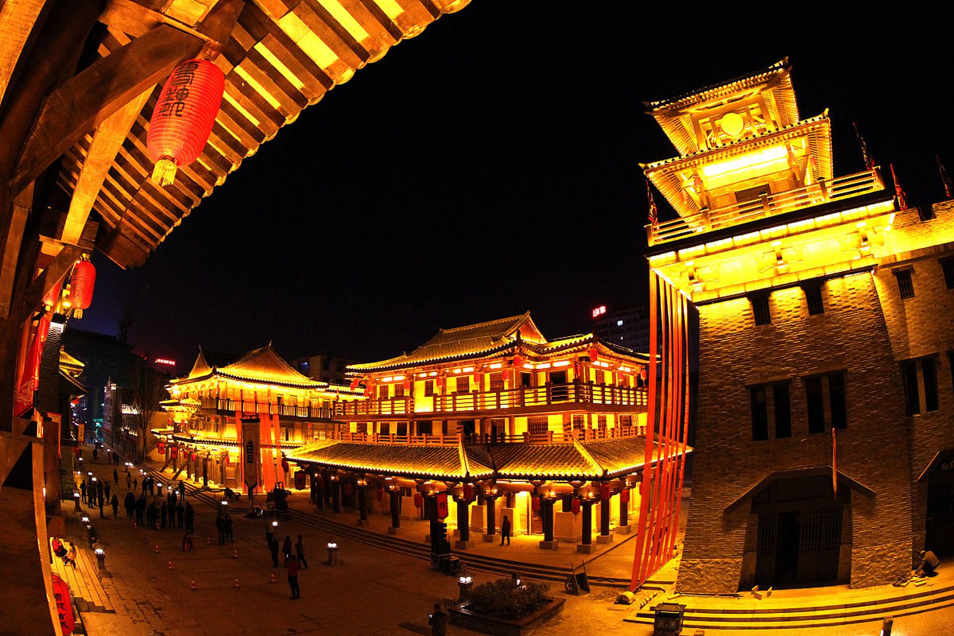 欢迎来到中原渡口,河南省洛阳市老城区的洛邑古城!