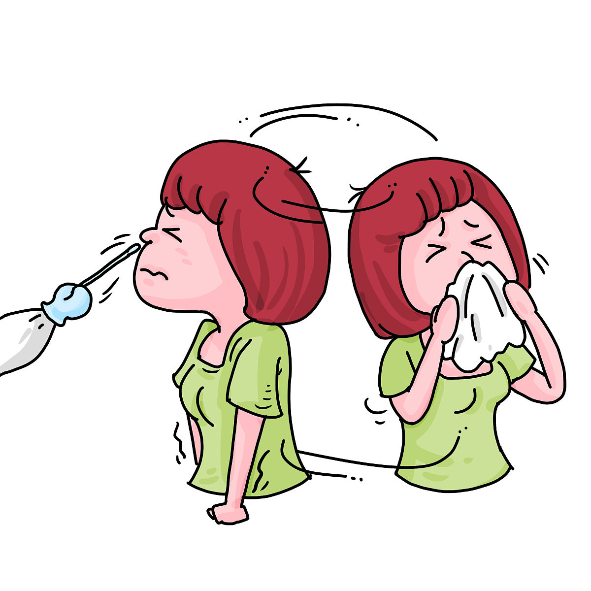 这两天我每天喷嚏不断,打得我头昏脑涨,涕泪横流[泪奔]我就知道这是