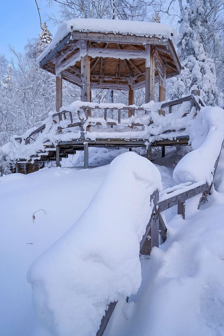 乡村大雪纷飞雪景图片图片