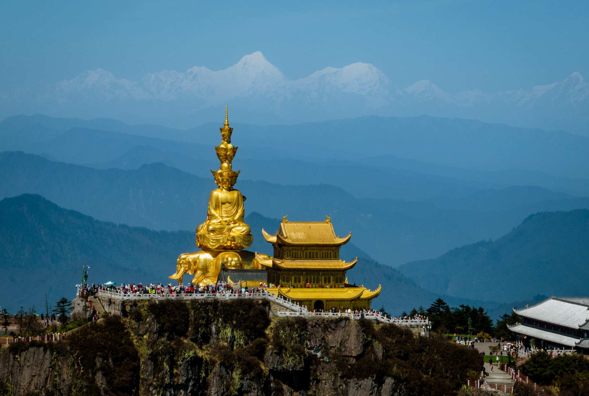 峨眉山景点图景区图片