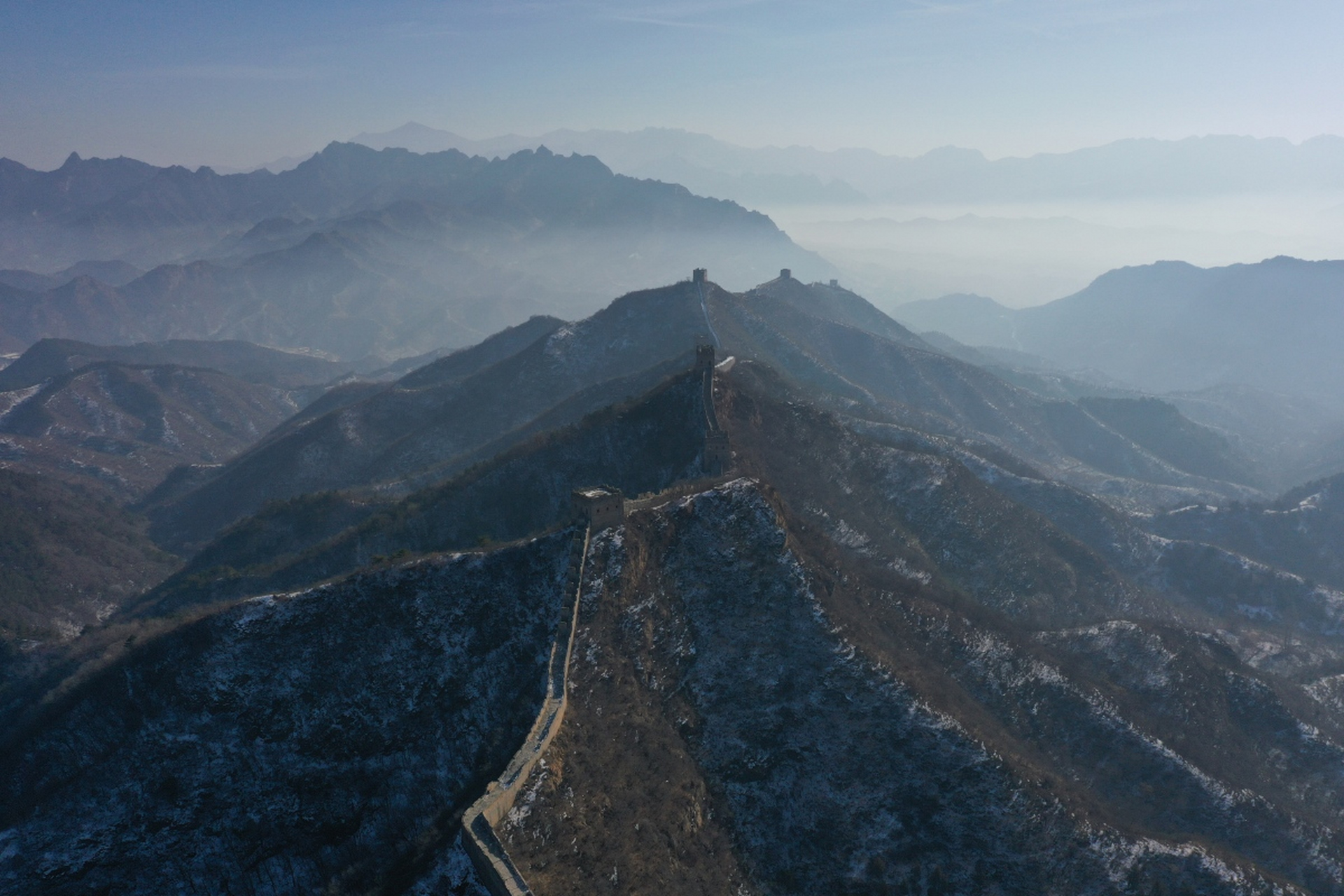 司马台长城:北京长城三险排名第二的司马台单边墙.