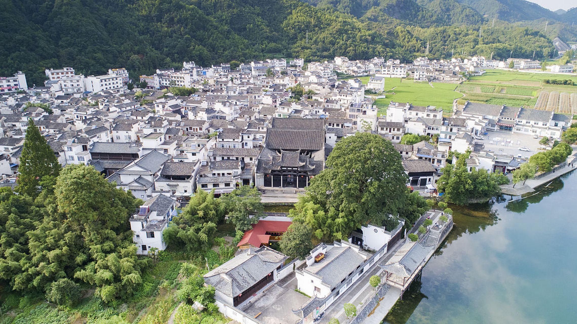 镜头里的春天# 安徽绩溪瀛洲镇是一个位于安徽省宣城市绩溪县的地方.