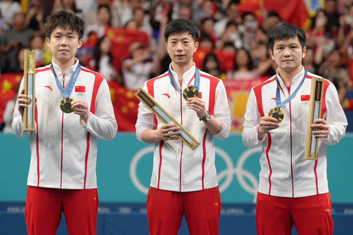 巴黎奥运会,#国乒女团奥运五连冠# #乒乓女团金牌赛# 这座世界体育的
