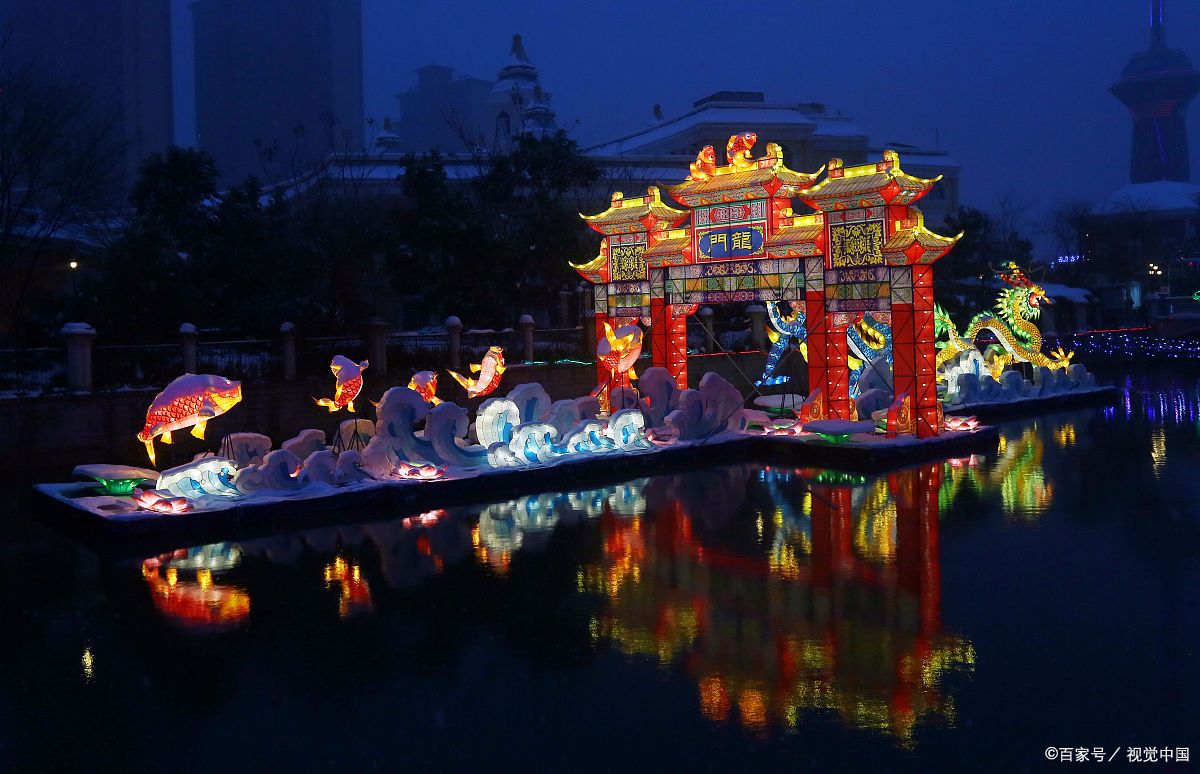 江苏南通狼山首届新春灯会:白蛇传奇,光影盛景