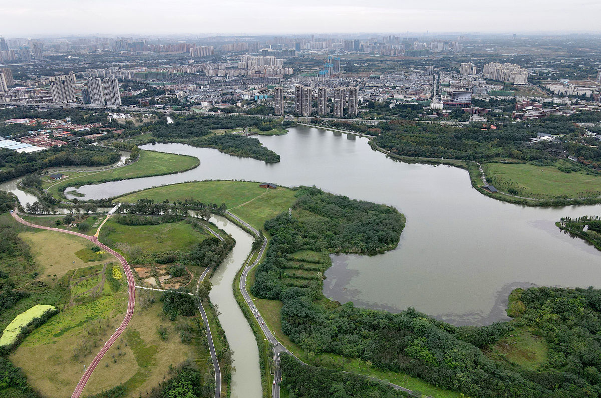 房山青龙湖湿地公园图片