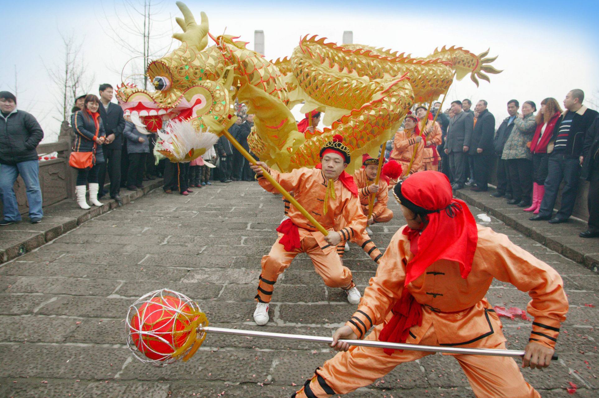 元宵节耍龙灯的传说图片