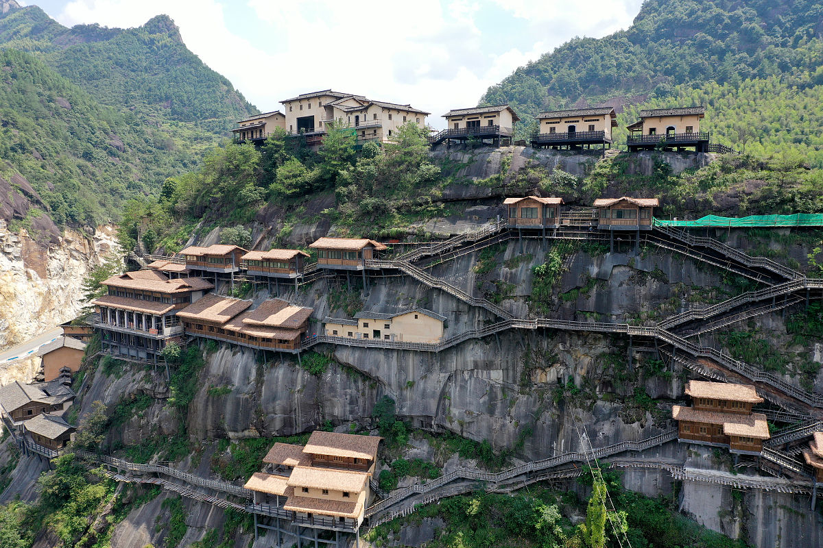 上饶望仙峡谷小镇图片图片