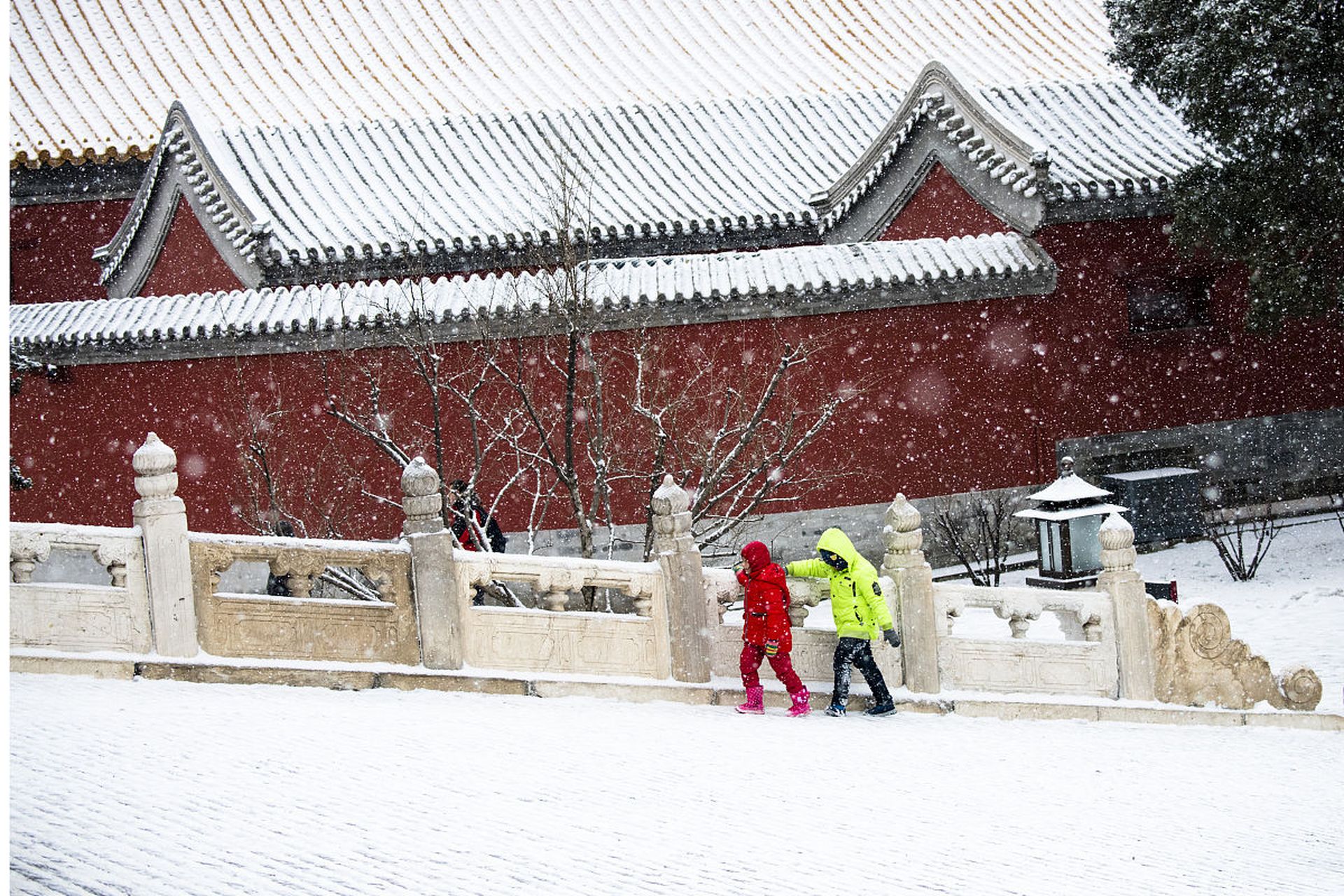 恭王府雪景图片