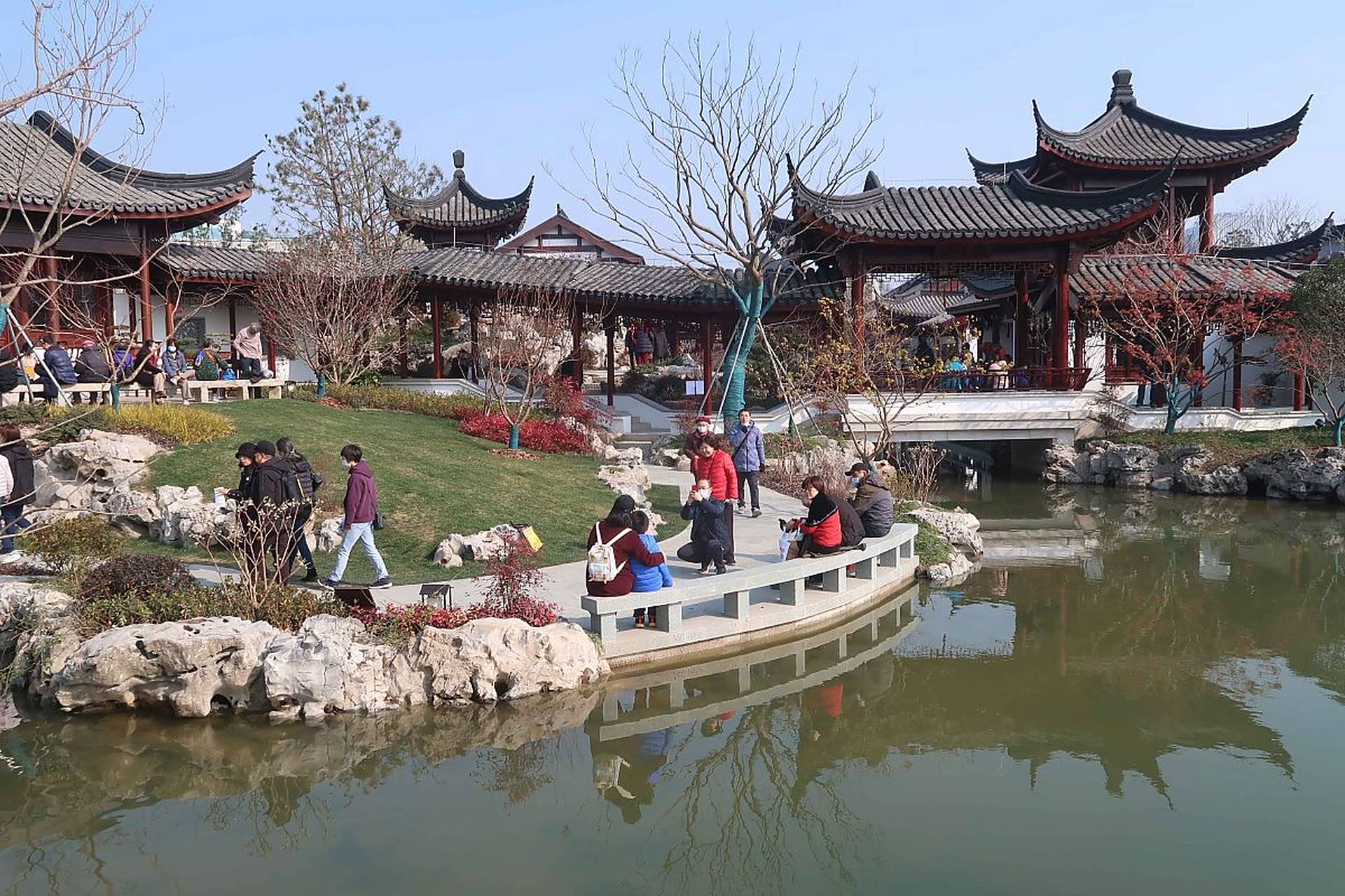 夏日里,走进泰州园博园,如同踏入一片绿色的仙境.