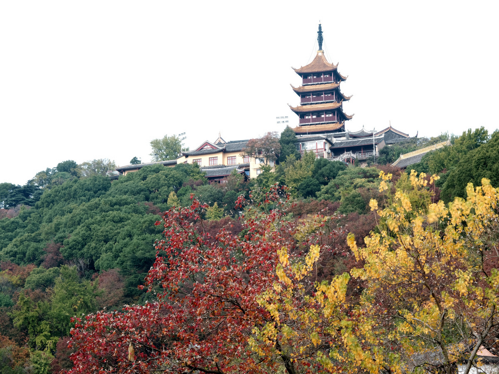 旅游# 镇江三山景区 镇江三山分别为金山,焦山和北固山,其