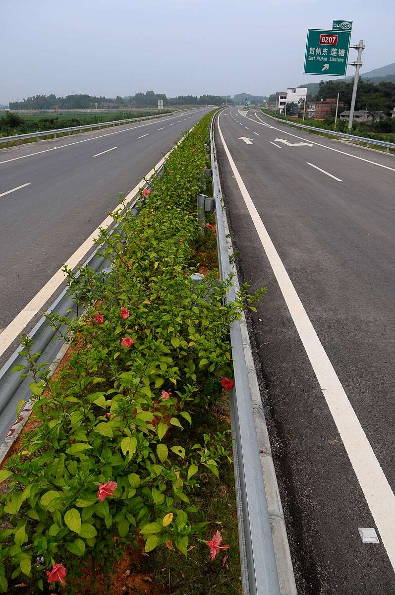湖南和广西境内的道贺高速车流少,建设是浪费吗