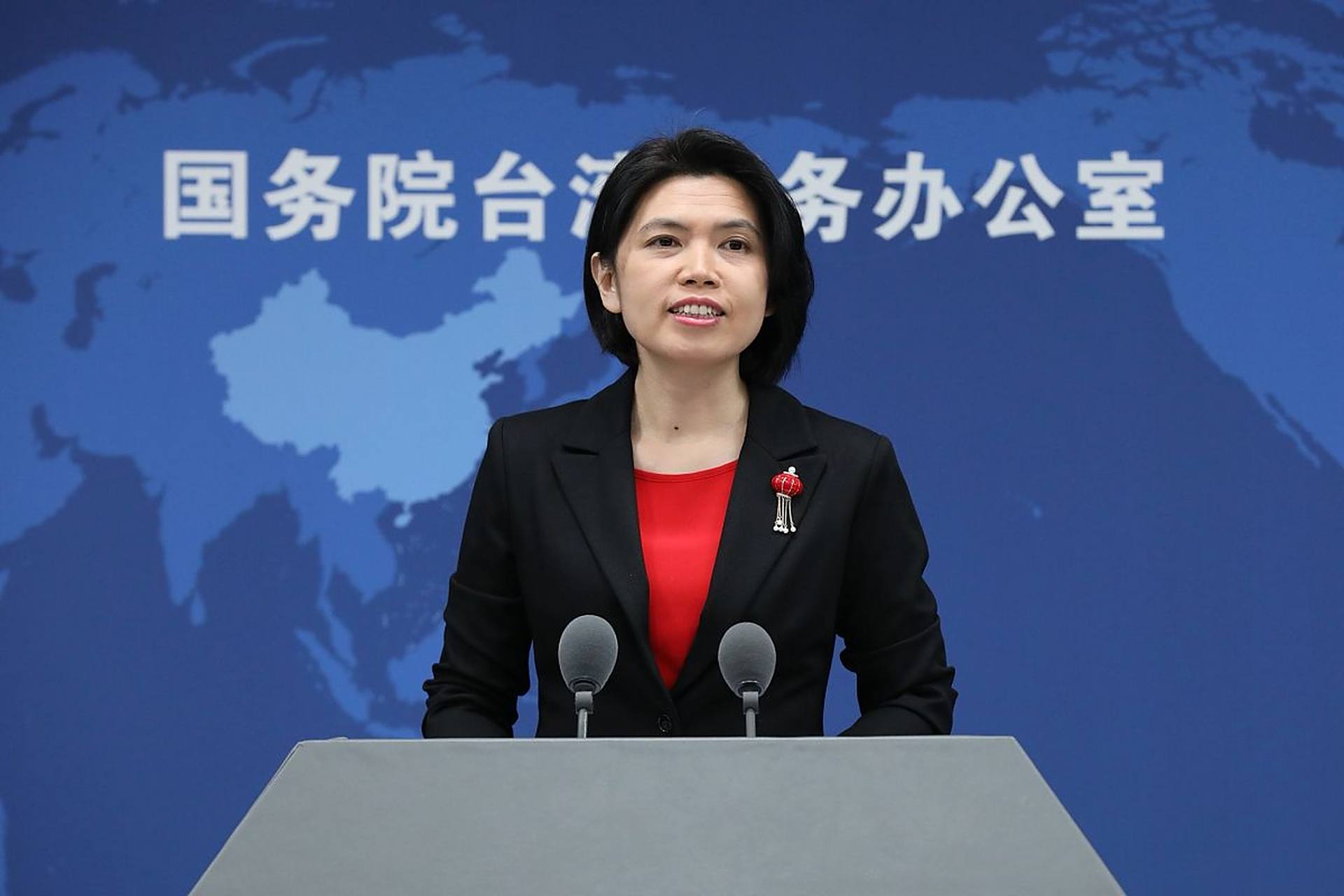 朱凤莲呼吁促进两岸合作# 据消息,国台办发言人朱凤莲于6月14日上午