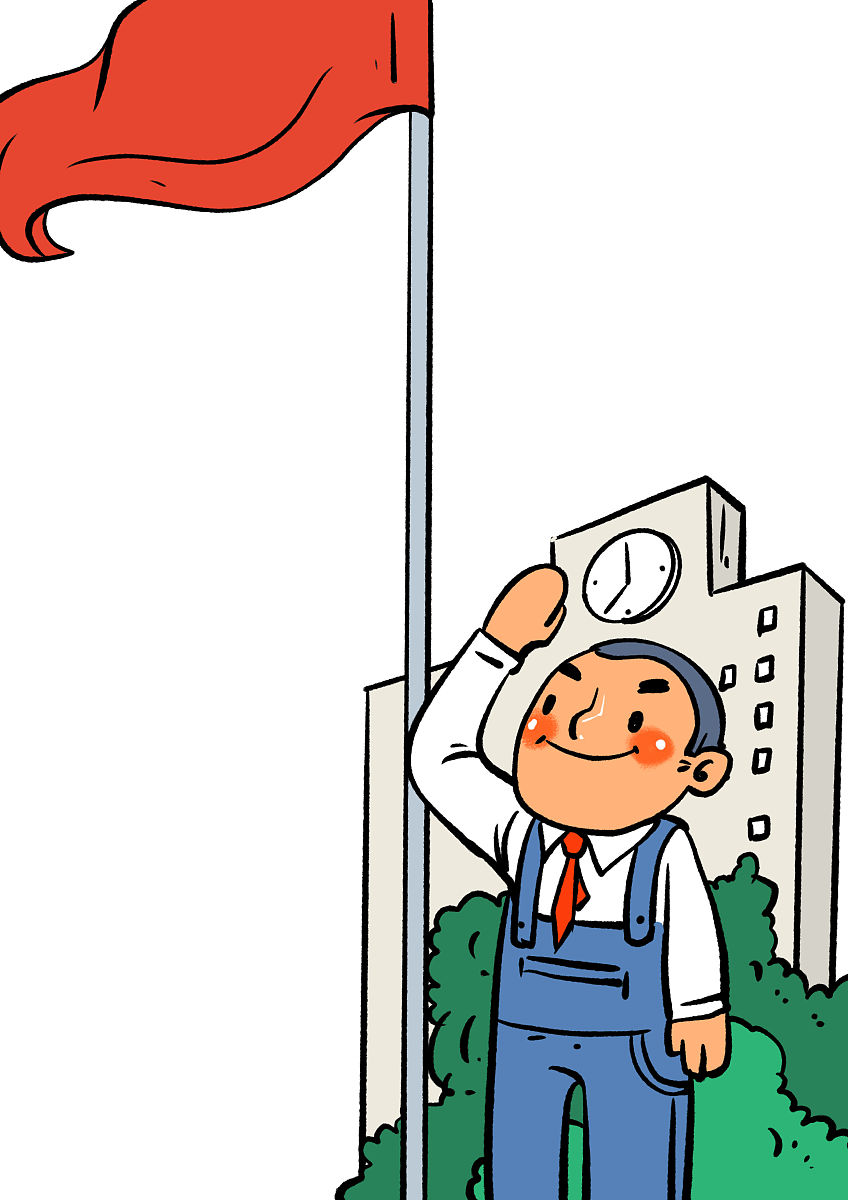 萌娃像满身烟熏味的消防员敬礼