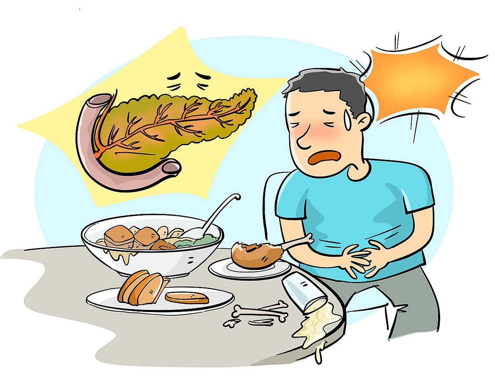 导致食物在肠道中堆积,从而导致腹胀和食欲不振