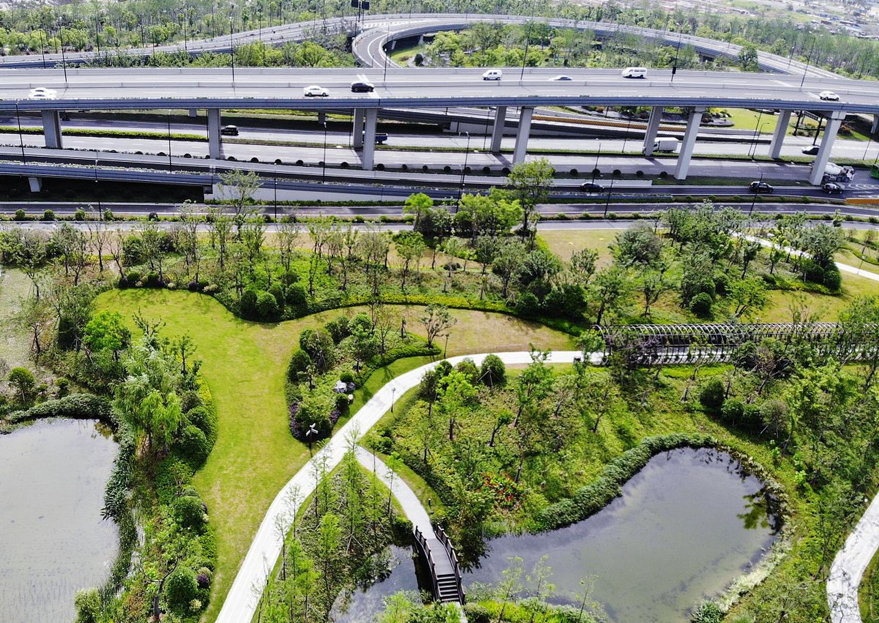有张旅图看世界# 临平东湖公园生态景观优美,被称为"城市氧吧".