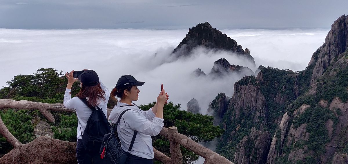 黄山拍照姿势图片