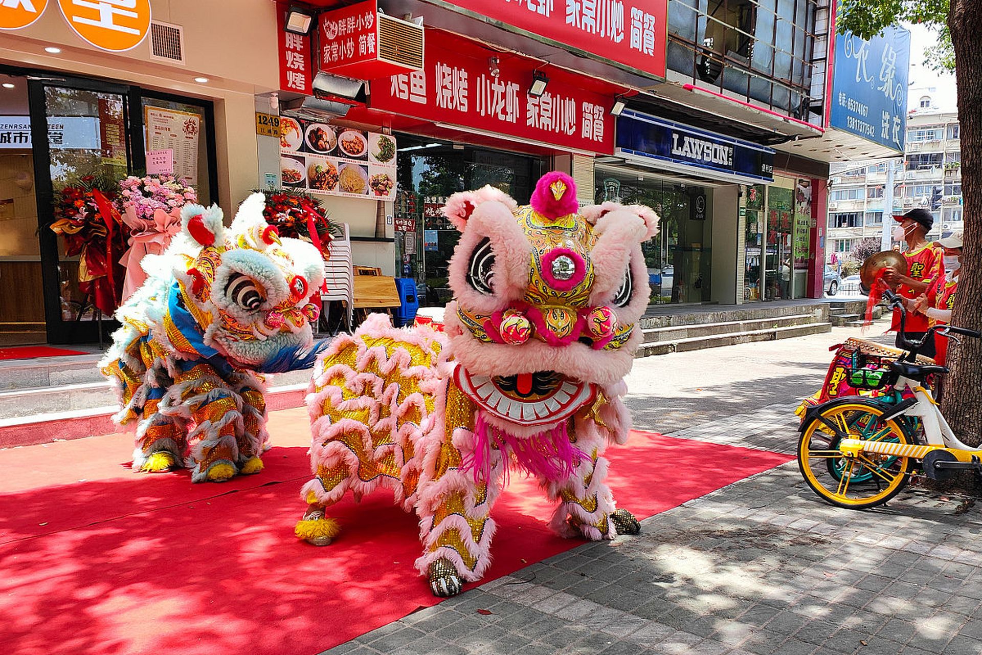 江门舞狮表演151x2333x2322江门舞狮队乔迁舞狮开业舞狮梅花桩舞狮
