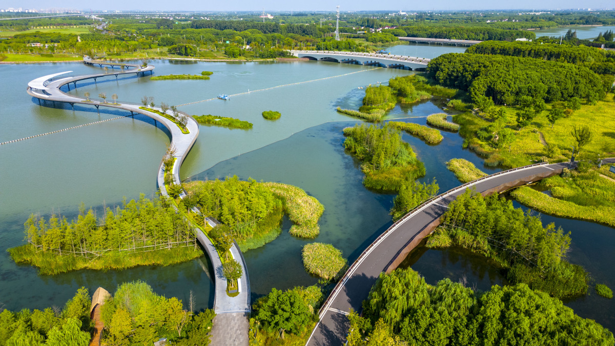 九曲河湿地公园,是城市中的一片静谧绿洲,春日里更是焕发出勃勃生机