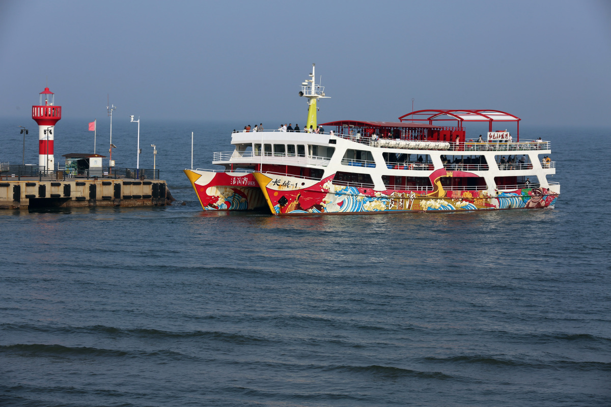 游船出海秦皇岛长城号游船图片秦皇岛长城游轮秦皇岛有名字的秦皇岛