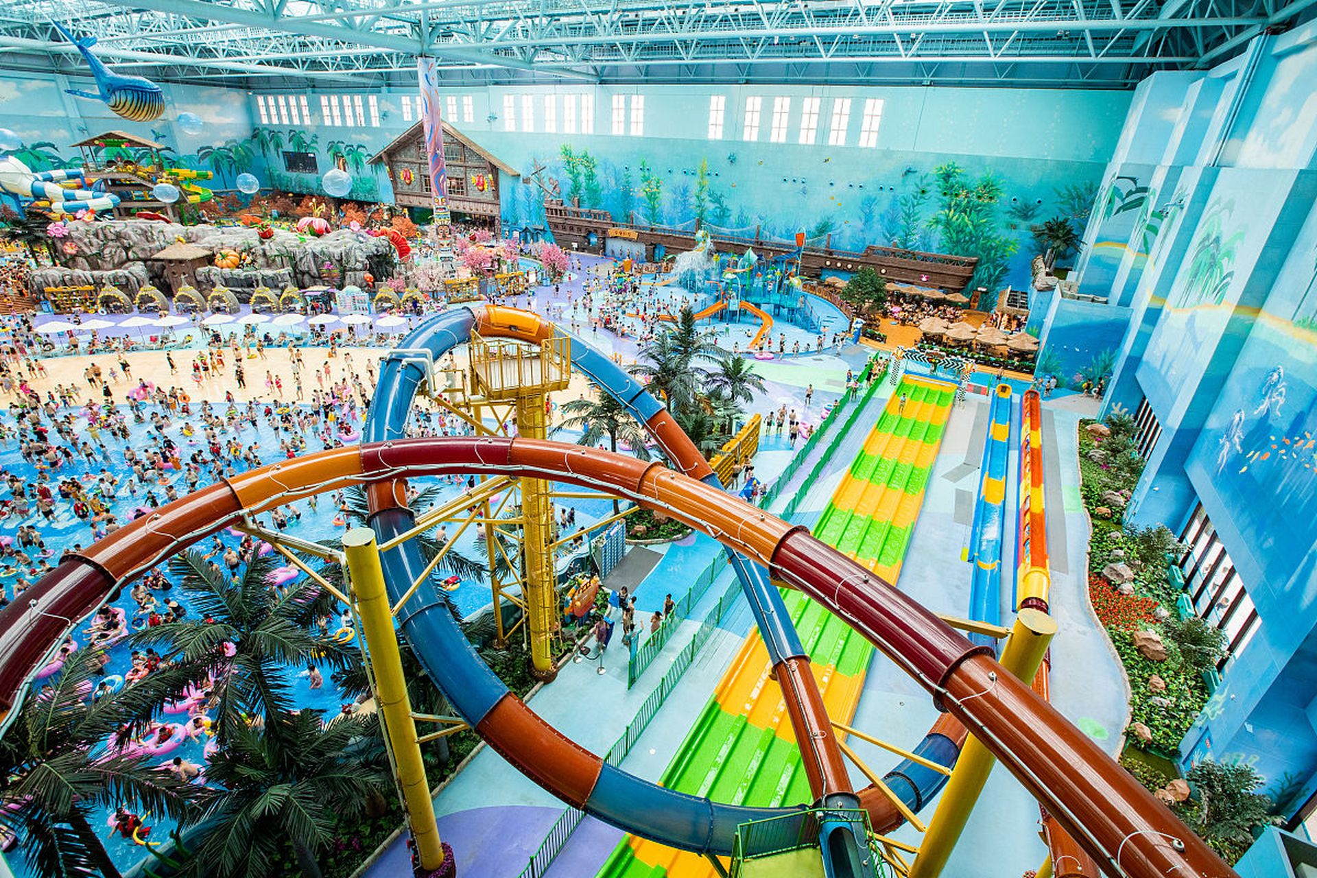 合肥融创水世界!这里是一个适合全家人一起游玩的水上乐园.