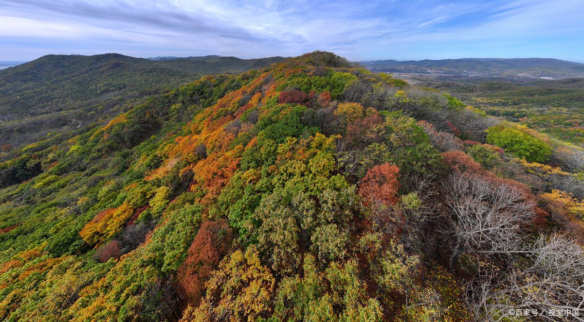 秋高气爽的庐山吼虎岭,秋色辽阔!
