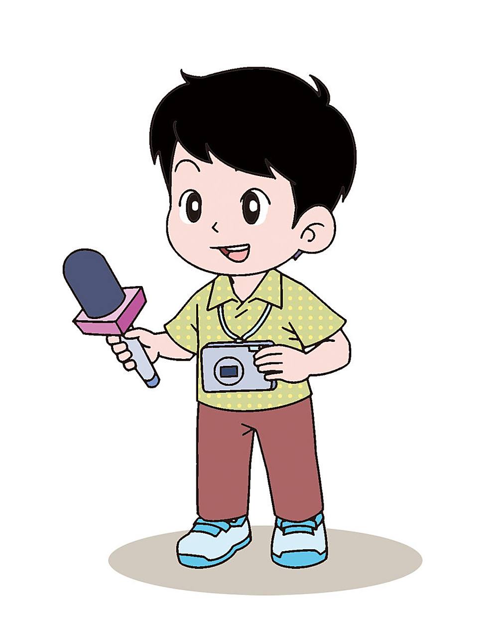 "记者"的英文是"reporter"或者"journalist"90 比如"tv reporter"