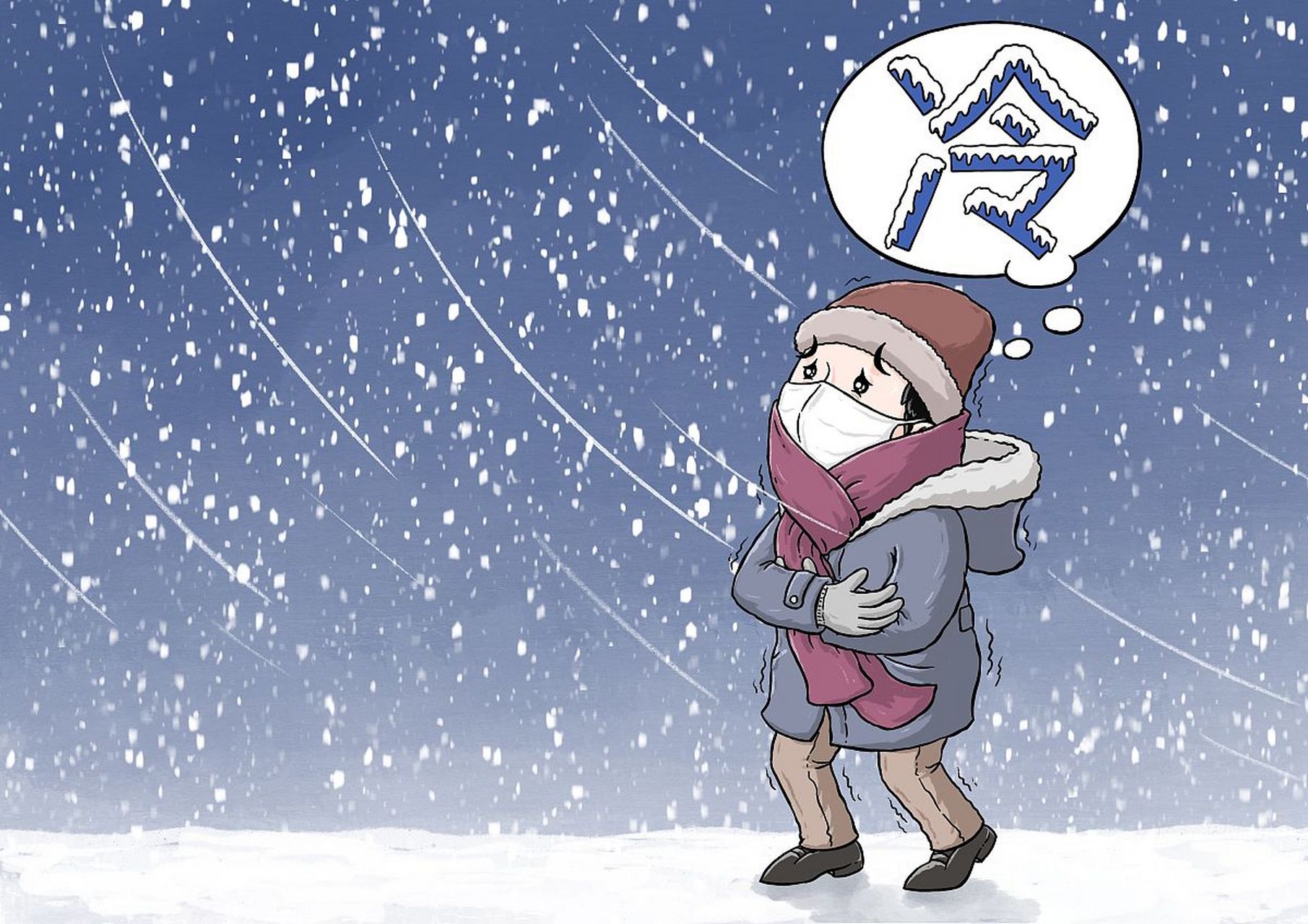 昨日已提及的新冷空气正在悄然逼近,携带大范围雨雪的它,将对我国的