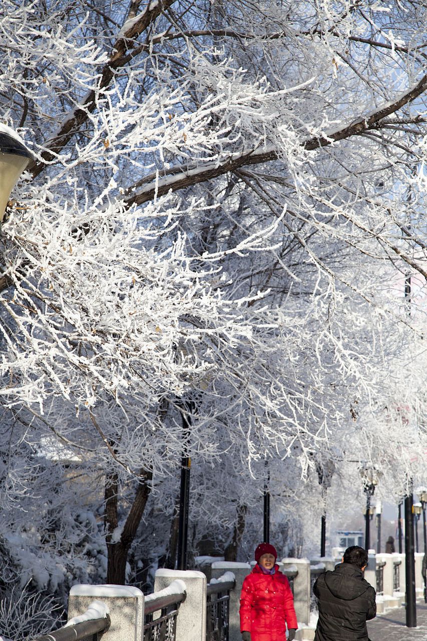 丹东雪景图片图片