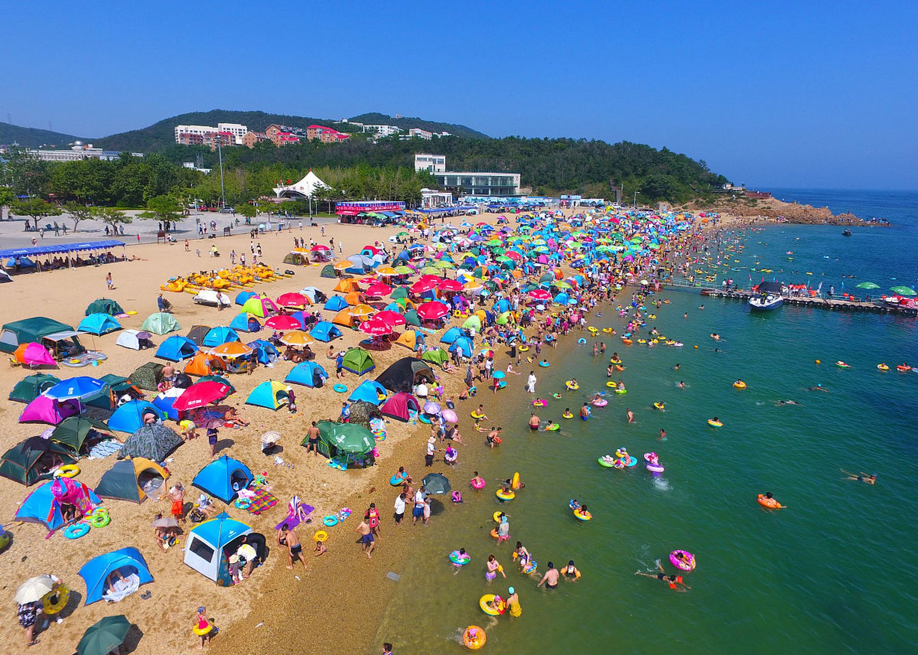 大东海海水浴场图片