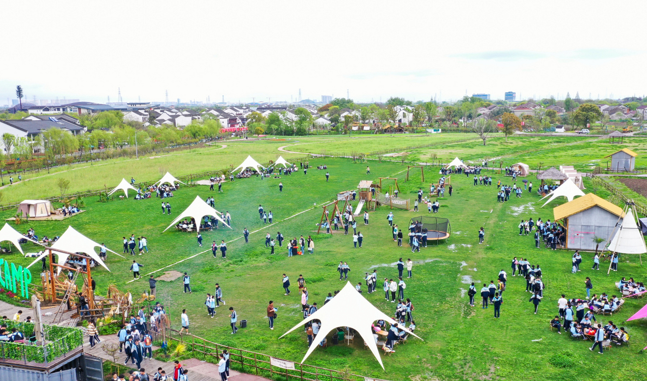 春天总要来一趟杭州# 昨天终于抽空去了趟杭州良渚农夫乐园,简直不要