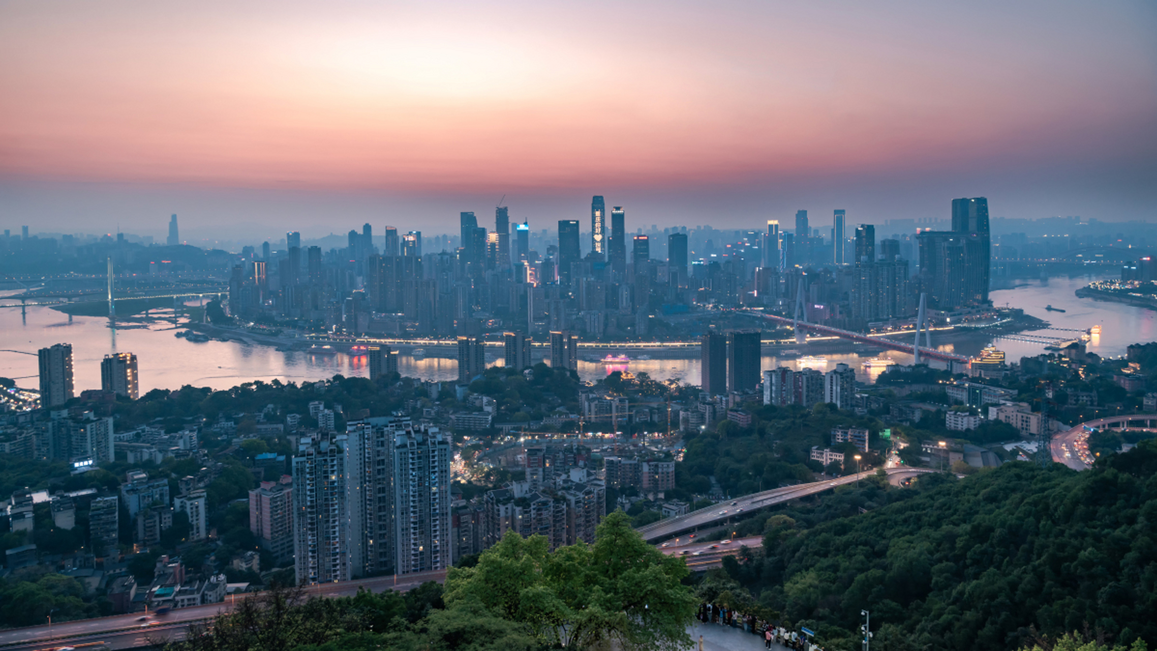 重庆一棵树观景台夜景图片