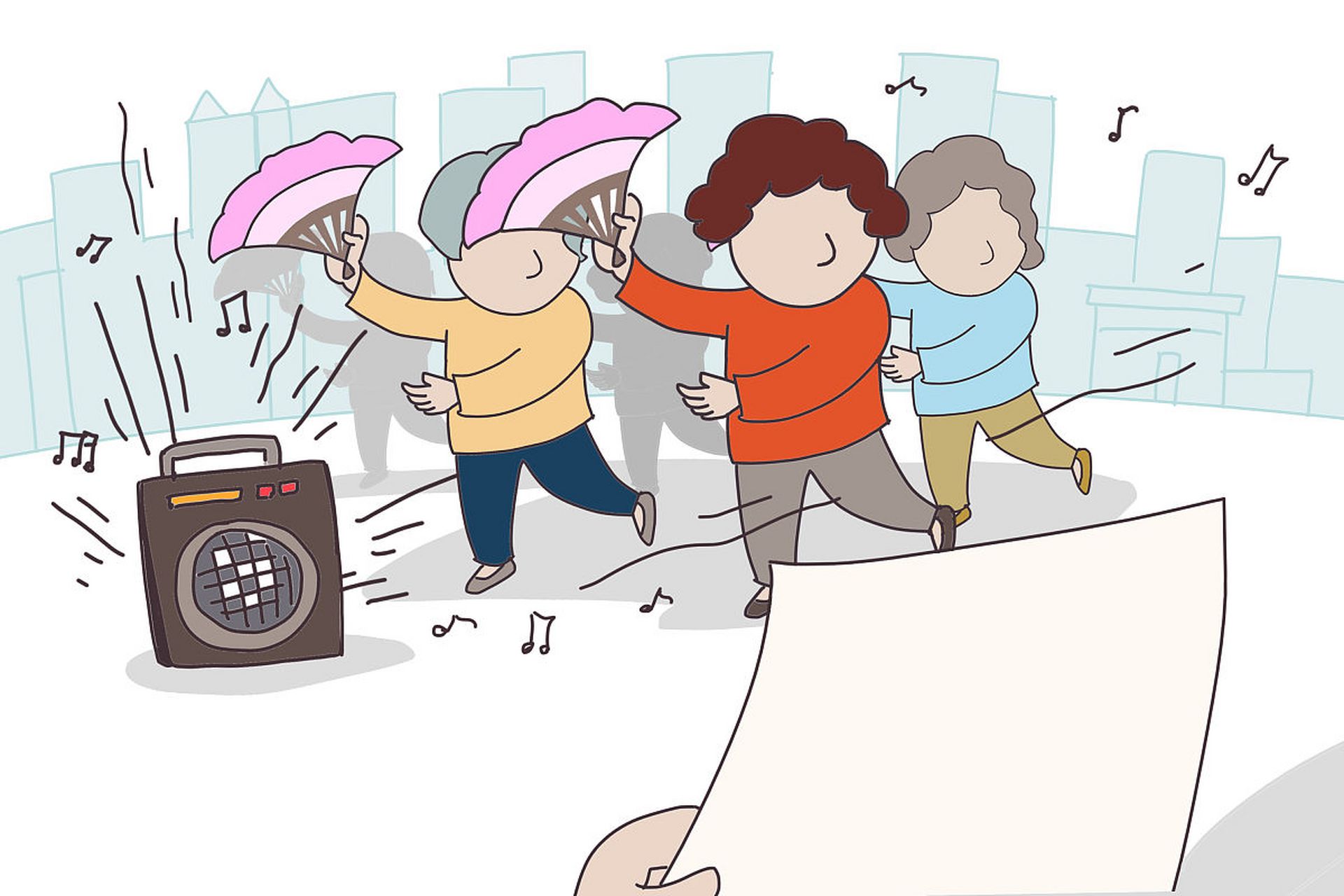 男子喊话广场舞大妈孩子中考秒劝离! 日前,网传湖北黄冈大妈夜晚组团