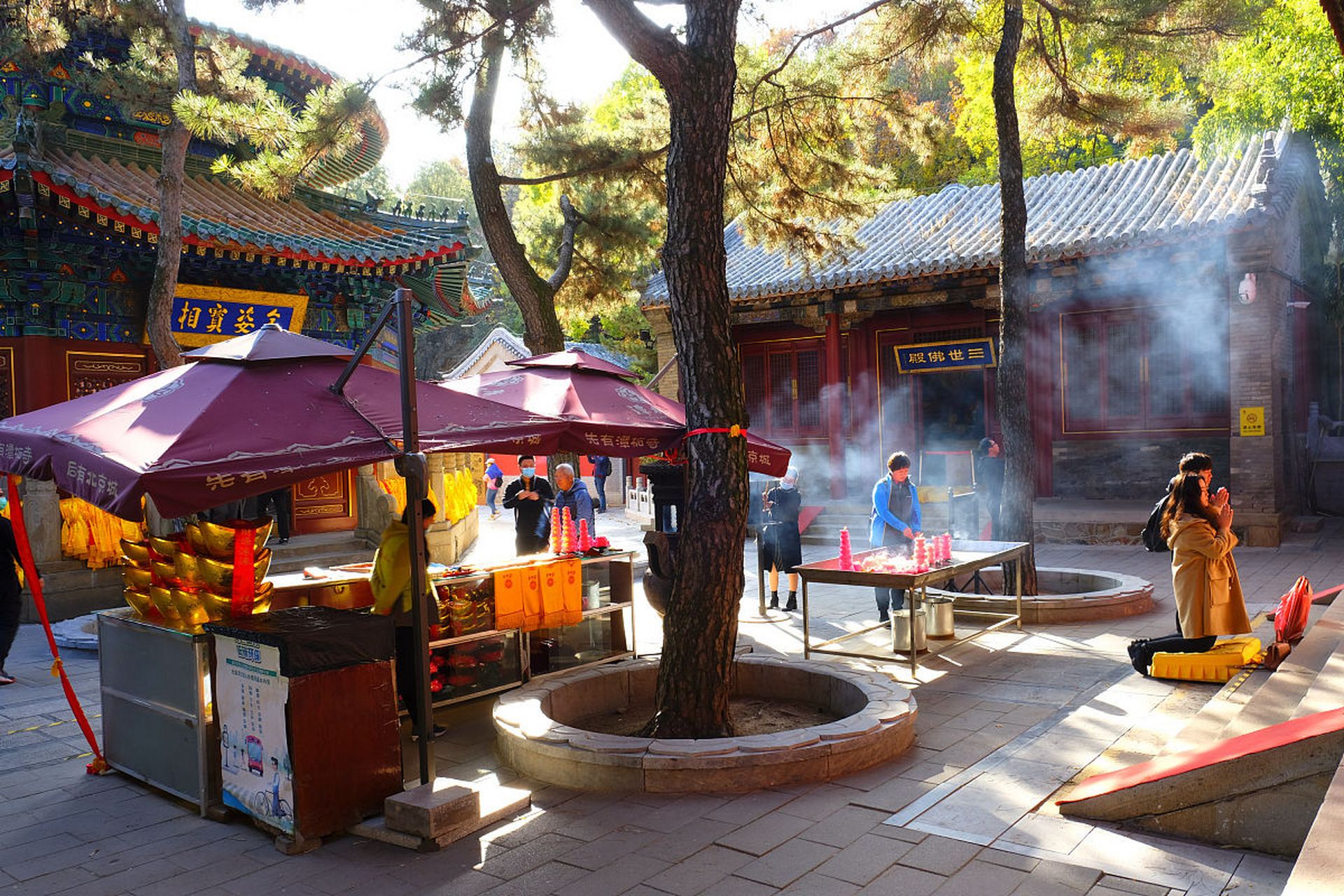 那个时候,北京西山#潭柘寺# 内保存着令世人震惊的一张菩萨真身照片.