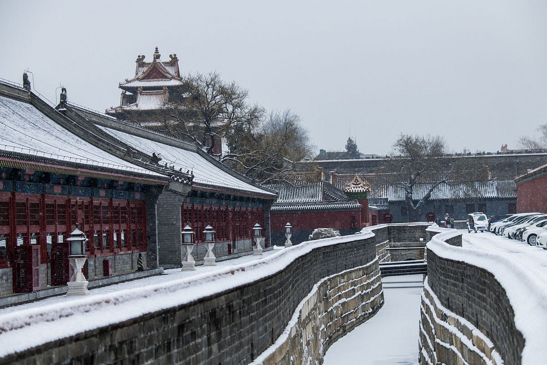 恭王府雪景图片