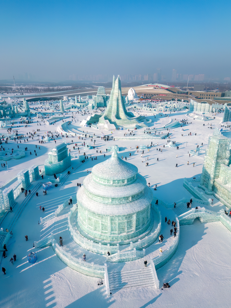 哈尔滨冬天旅游景点图片