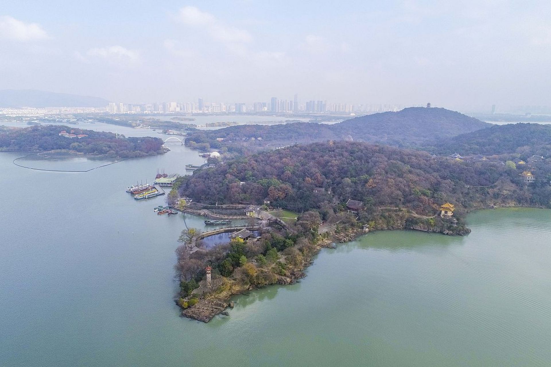 赞美太湖鼋头渚的景色图片