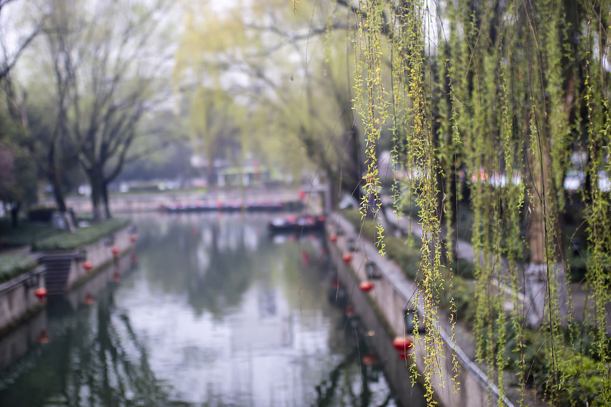 浪漫爱情西湖景,许仙撑伞断桥上烟雨朦胧白娘子,相思爱情梦中梦