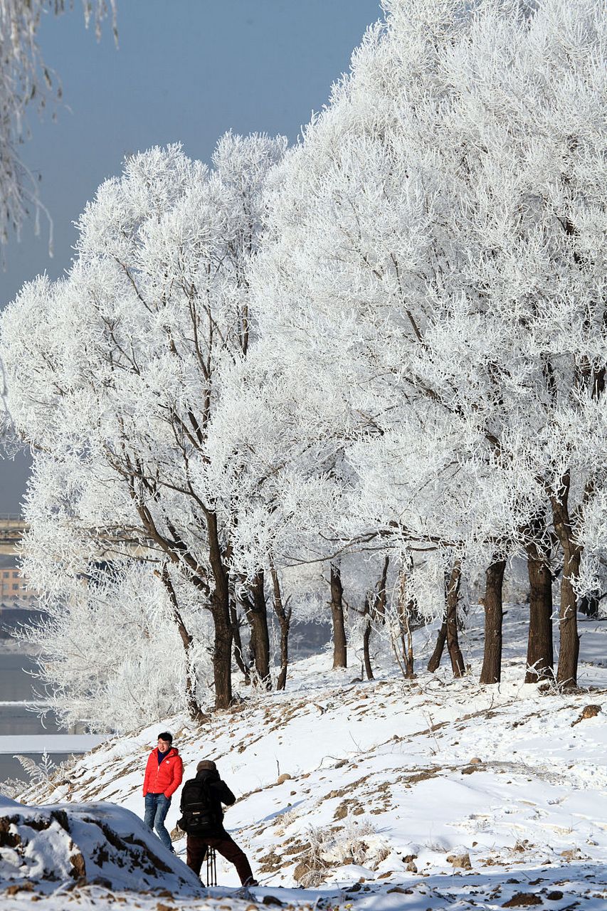 丹东雪景图片图片