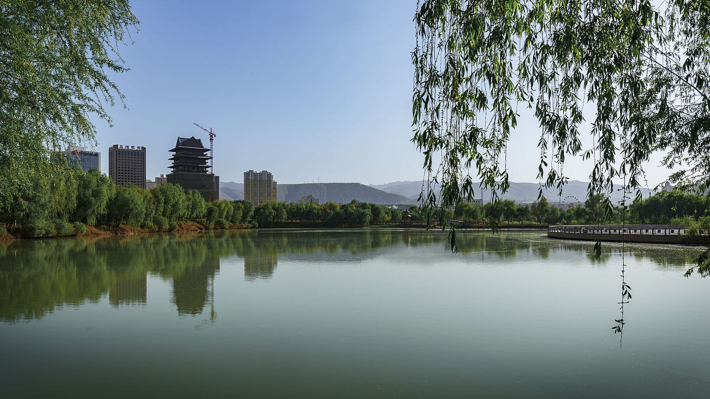 心定西再出发#甘肃省定西市的定西湖公园,位于比较偏远的定西市中心