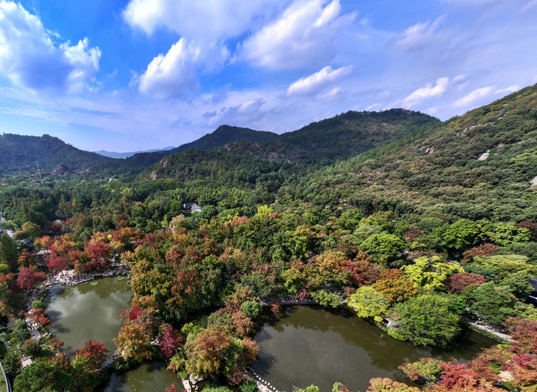 天平山景色图片