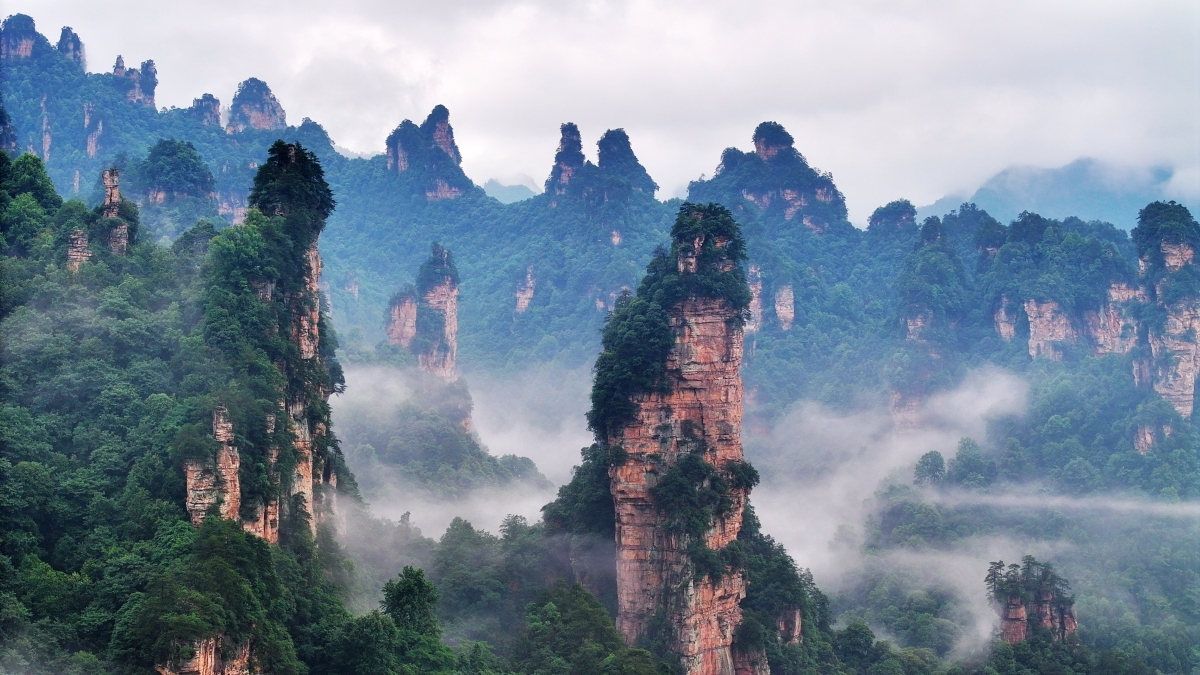 张家界景色风景图图片