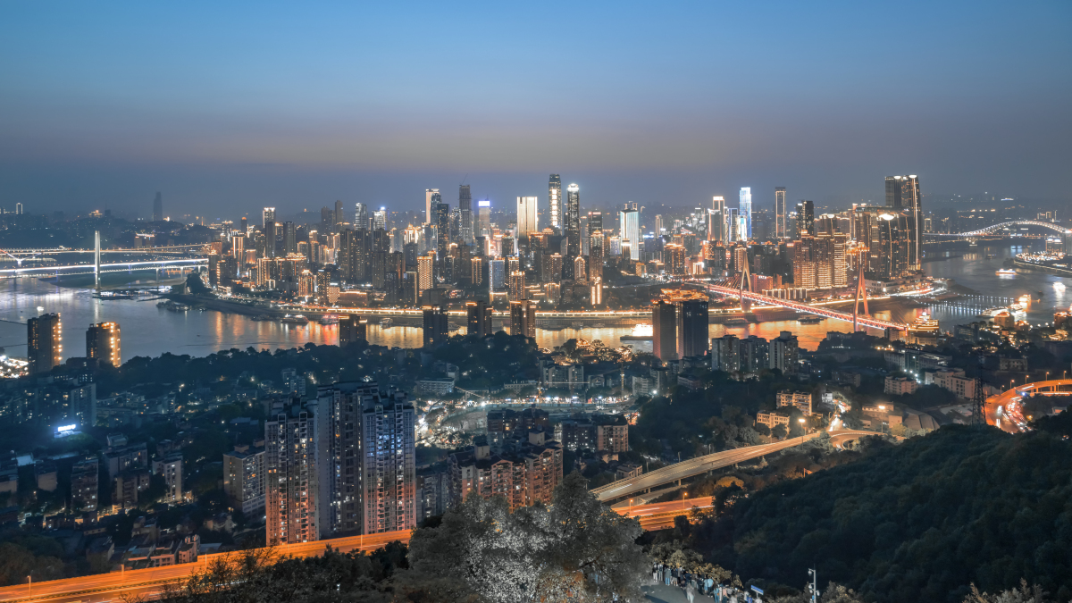 重庆一棵树观景台夜景图片